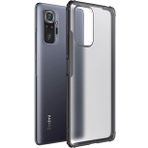 Microsonic Xiaomi Redmi Note 10 Pro Frosted Frame Siyah Kılıf