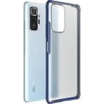 Microsonic Xiaomi Redmi Note 10 Pro Max Frosted Frame Lacivert Cep Telefonu Kılıfı