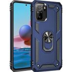 Microsonic Xiaomi Redmi Note 10S Military Ring Holder Lacivert Cep Telefonu Kılıfı