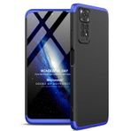 Microsonic Xiaomi Redmi Note 11 Double Dip 360 Protective Siyah Mavi Cep Telefonu Kılıfı