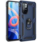 Microsonic Xiaomi Redmi Note 11 Military Ring Holder Lacivert Cep Telefonu Kılıfı