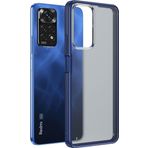 Microsonic Xiaomi Redmi Note 11 Pro 5G Frosted Frame Lacivert Cep Telefonu Kılıfı