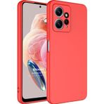 Microsonic Xiaomi Redmi Note 12 4G Groovy Soft Kırmızı Cep Telefonu Kılıfı
