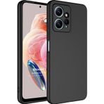 Microsonic Xiaomi Redmi Note 12 4G Groovy Soft Siyah Cep Telefonu Kılıfı