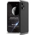 Microsonic Xiaomi Redmi Note 12 Double Dip 360 Protective Siyah Gri Cep Telefonu Kılıfı