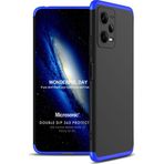 Microsonic Xiaomi Redmi Note 12 Double Dip 360 Protective Siyah Mavi Cep Telefonu Kılıfı