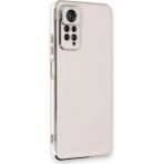 Microsonic Xiaomi Redmi Note 12 Pro 4G Olive Plated Beyaz Cep Telefonu Kılıfı