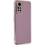 Microsonic Xiaomi Redmi Note 12 Pro 4G Olive Plated Lila Cep Telefonu Kılıfı