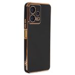 Microsonic Xiaomi Redmi Note 12 Pro+ 5G için Kılıf Olive Plated Siyah [Redmi Note 12 Pro+ 5G ile Uyumlu Kılıf - Siyah]