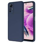 Microsonic Xiaomi Redmi Note 12S için Kılıf Groovy Soft Lacivert [Redmi Note 12S ile Uyumlu Kılıf - Lacivert]