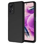 Microsonic Xiaomi Redmi Note 12S için Kılıf Groovy Soft Siyah [Redmi Note 12S ile Uyumlu Kılıf - Siyah]