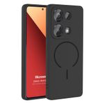 Microsonic Xiaomi Redmi Note 13 Pro 4G için Kılıf Zeno MagSafe Siyah [Redmi Note 13 Pro 4G ile Uyumlu Kılıf - Siyah]