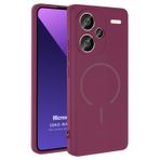 Microsonic Xiaomi Redmi Note 13 Pro Plus 5G için Kılıf Zeno MagSafe Mürdüm [Redmi Note 13 Pro Plus 5G ile Uyumlu Kılıf - Mürdüm]