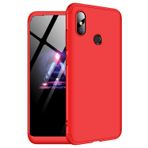 Microsonic Xiaomi Redmi Note 5 Pro Double Dip 360 Protective Siyah Kırmızı Kılıf