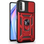 Microsonic Xiaomi Redmi Note 9 4G Impact Resistant Kırmızı Cep Telefonu Kılıfı