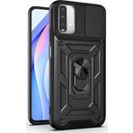 Microsonic Xiaomi Redmi Note 9 4G Impact Resistant Siyah Cep Telefonu Kılıfı