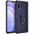 Microsonic Xiaomi Redmi Note 9 4G Military Ring Holder Lacivert Cep Telefonu Kılıfı