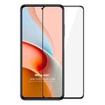 Microsonic Xiaomi Redmi Note 9 Pro 5G Tam Kaplayan Temperli Cam Ekran Koruyucu Siyah [Redmi Note 9 Pro 5G ile Uyumlu Ekran Koruyucu]