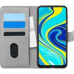 Microsonic Xiaomi Redmi Note 9 Pro Max Fabric Book Wallet Gri Cep Telefonu Kılıfı