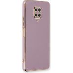Microsonic Xiaomi Redmi Note 9 Pro Max Olive Plated Lila Kılıf