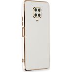 Microsonic Xiaomi Redmi Note 9 Pro Olive Plated Beyaz Kılıf