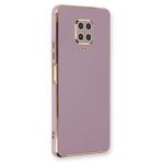 Microsonic Xiaomi Redmi Note 9 Pro Olive Plated Lila Kılıf