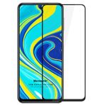Microsonic Xiaomi Redmi Note 9S Tam Kaplayan Temperli Cam Ekran Koruyucu Siyah [Redmi Note 9S ile Uyumlu Ekran Koruyucu]