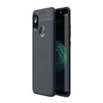 Microsonic Xiaomi Redmi S2 Deri Dokulu Silikon Lacivert Kılıf