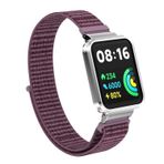 Microsonic Xiaomi Redmi Watch 2 Lite Hasırlı Woven Sport Loop Mor Kordon