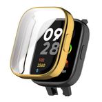 Microsonic Xiaomi Redmi Watch 3 için Kılıf 360 Full Round Soft Silicone Gold [Redmi Watch 3 ile Uyumlu Kılıf - Gold]