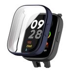 Microsonic Xiaomi Redmi Watch 3 için Kılıf 360 Full Round Soft Silicone Lacivert [Redmi Watch 3 ile Uyumlu Kılıf - Lacivert]