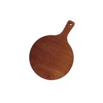 MicroWood Kahverengi 36 cm Çapında Gerçek Huş Ağacı Ahşap Tepsisi Pizza