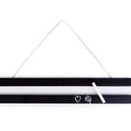 MicroWood Mıknatıslı Ahşap Çerçeve, Pratik Çerçeve, Gerçek Ahşap (32cm, Siyah-Yazı Tahtası)