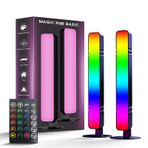 MICTUL LED Işık Çubuğu, Müzik Senkronizasyonu RGB Işık Çubuğu, USB Ortam Lambası, Uzaktan Kumandalı Renk Değiştiren Oyun TV Arka Işığı, Oda Oyun Dekorasyonu için 15 Dinamik Mod