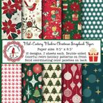 Mid-Century Modern Retro Christmas Scrapbook Paper: Vintage Craft Paper, 1950's and 1960's Theme, Holiday Scrapbooking, Double Sided for Papercrafts ... Collage, Gluebook, Origami, Gift Wrapping)