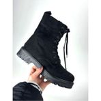 Mida Shoes 203 Siyah Süet Kadın Bot