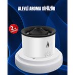 Midas Toptan Home 3D Alev Işıklı Aromaterapi Makinesi – 360 ml Su Kapasiteli Sessiz Difüzör - Çok Renkli