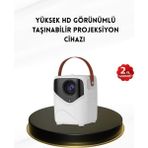 Midas Toptan Home Mini Akıllı Projektör – 1080P Full Hd, 64GB Depolama, 2gb Ram, Uzaktan Kumanda Destekli - Çok Renkli