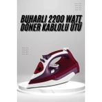 Midas Toptan Home Seramik Tabanlı Kırmızı 2200 Watt Şok Buharlı Ütü