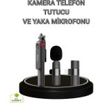 Midas Toptan Home Vlog ve Canlı Yayın Için Çift Yaka Mikrofonu ve Tripodlu Selfie Çubuğu Seti - Çok Renkli