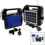 MidasTech 3ın1 - Solar 2in1 El Feneri - Radyo - Mp3 Bluetooth - Usb/ Tf Port - 2 Parça Ampul Kablolu - Po