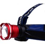 MidasTech 800 Lümen T6 Şarjlı LED Kafa Feneri Güçlü Aydınlatma Profesyonel Uzun Menzilli Model WT-265 M - Renkli