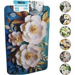 MidasTech Dikdörtgen - Desenli 38X85CM Su Emici - Sihirli Banyo Paspası Elastik (4887) Midastec