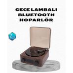 MidasTech Gece Lambası Bluetooth Hoparlör Dijital Saat Çok Fonksiyonlu Su Dalgası Işıklı Midiastech