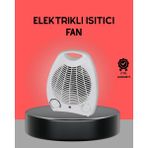 MidasTech Mini Elektrikli Isıtıcı 2000W – Termostatlı Fanlı Isıtma Taşınabilir Tasarım Midiastech