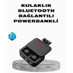 MidasTech Powerbank Özellikli Bluetooth Kablosuz Kulaklık – Dokunmatik Kontrol Uzun Pil Ömrü Ergonomik T - 1