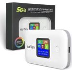 Midcom 4g A8-E Mobil Sim Kartlı Wifi Router 300MBPS Kablosuz 3000MAH Taşınabilir Hotspot Cep Modem - Beyaz