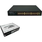 Midcom Mp-Poe 4-8-16-32 250W 10/100 /1000 Mbps 16 Port Metal Kasa Poe Switch - 24 Port