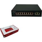 Midcom Mp-Poe 4-8-16-32 250W 10/100 /1000 Mbps 16 Port Metal Kasa Poe Switch - 8 Port