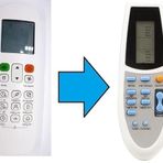 Midea Bosch Klima Kumandası-Resimde Sağdaki Gönderilir